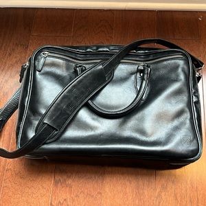Allen Edmonds Black Leather Briefcase